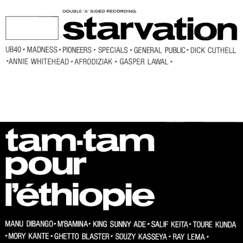 front cover: Starvation / Tam-Tam pour l'Ethiopie
